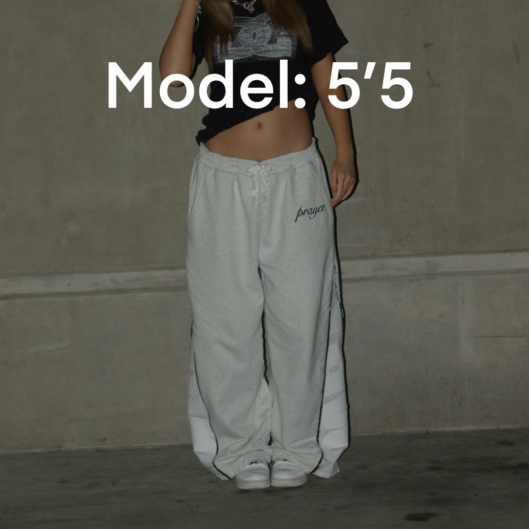 GRAY. LINED BAGGY SWEATS. PREORDER! (check insta!!)