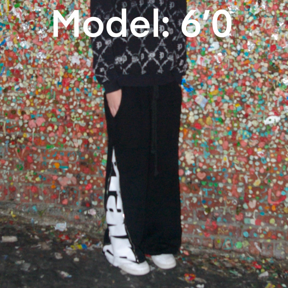 BLACK. LINED BAGGY SWEATS. PREORDER (check insta!!)